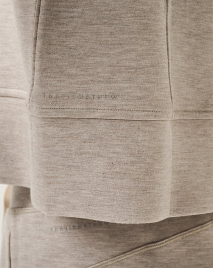 TravisMathew | Skyloft Soft Funnel Neck - Heather Savannah Tan