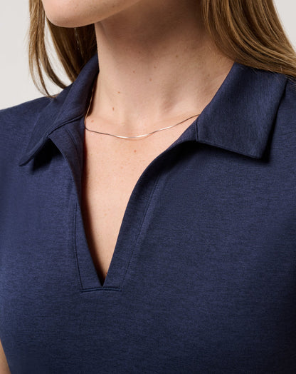 TravisMathew | Skyloft Light Polo - Heather Navy Blazer