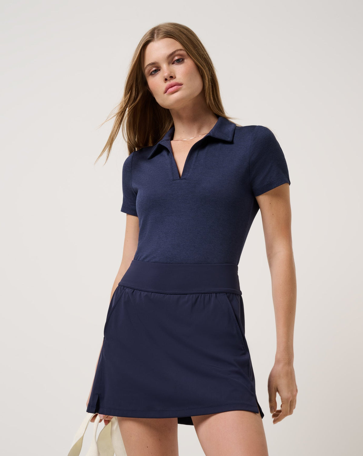 TravisMathew | Skyloft Light Polo - Heather Navy Blazer