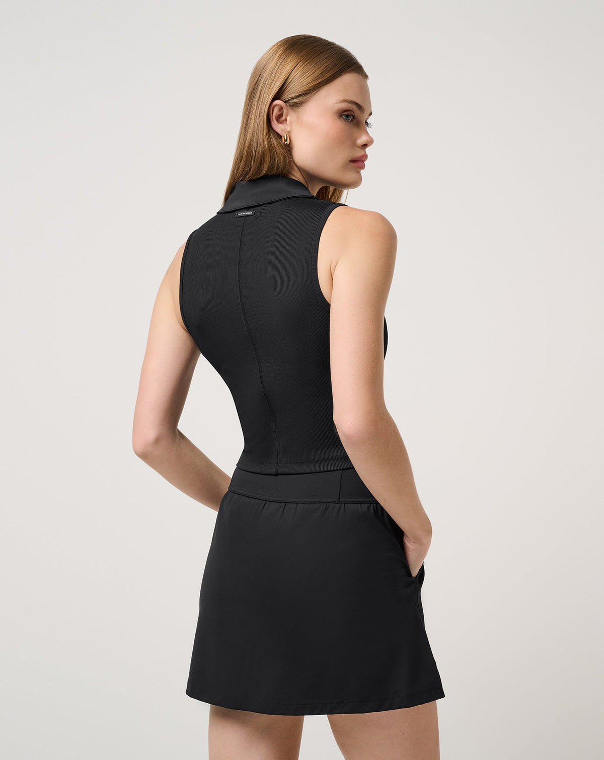 TravisMathew | Moveknit Rib Zip Polo - Black