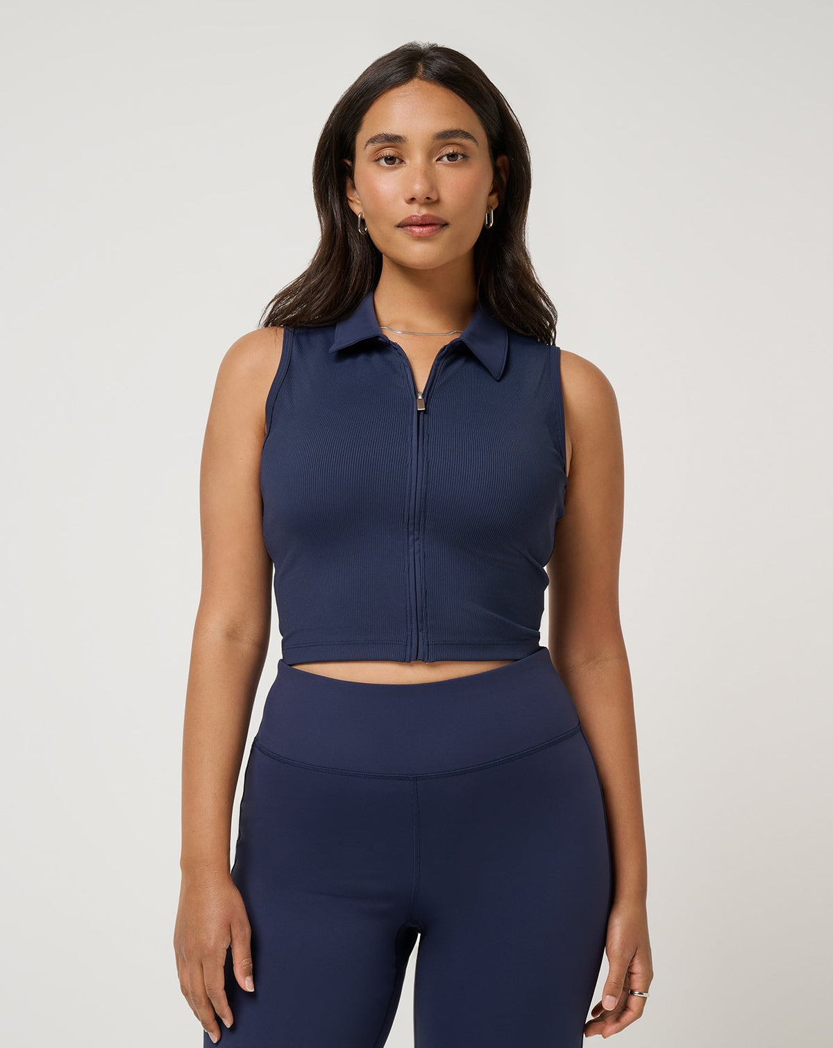 TravisMathew | Moveknit Rib Zip Polo - Navy Blazer