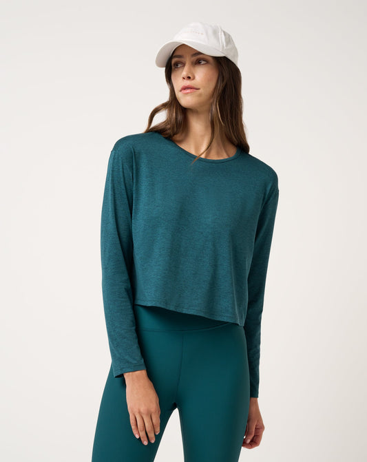TravisMathew | Skyloft Light Celestia Top - Heather Dark Sea