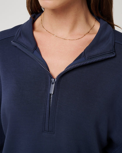 TravisMathew | Skyloft Soft Echo Half Zip - Navy Blazer