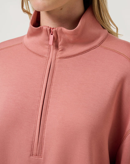 TravisMathew | Skyloft Soft Echo Half Zip - Brick Dust
