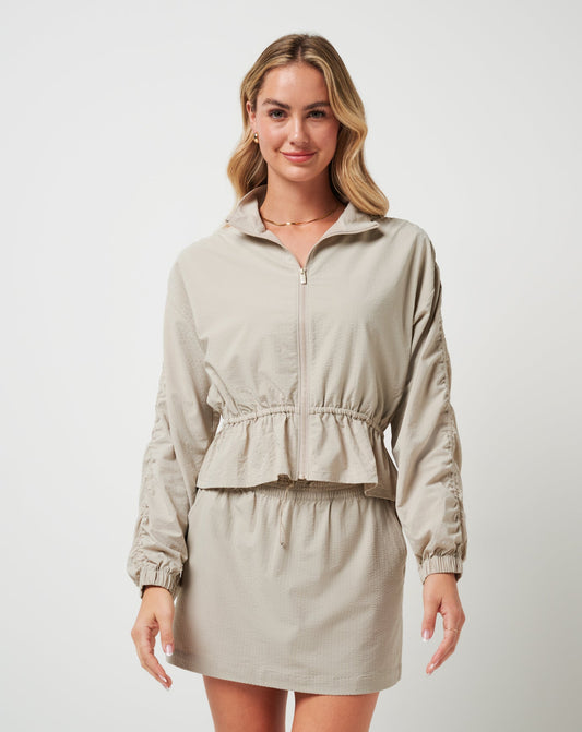 TravisMathew | Timeless Breezeblend Full Zip - Island Fossil