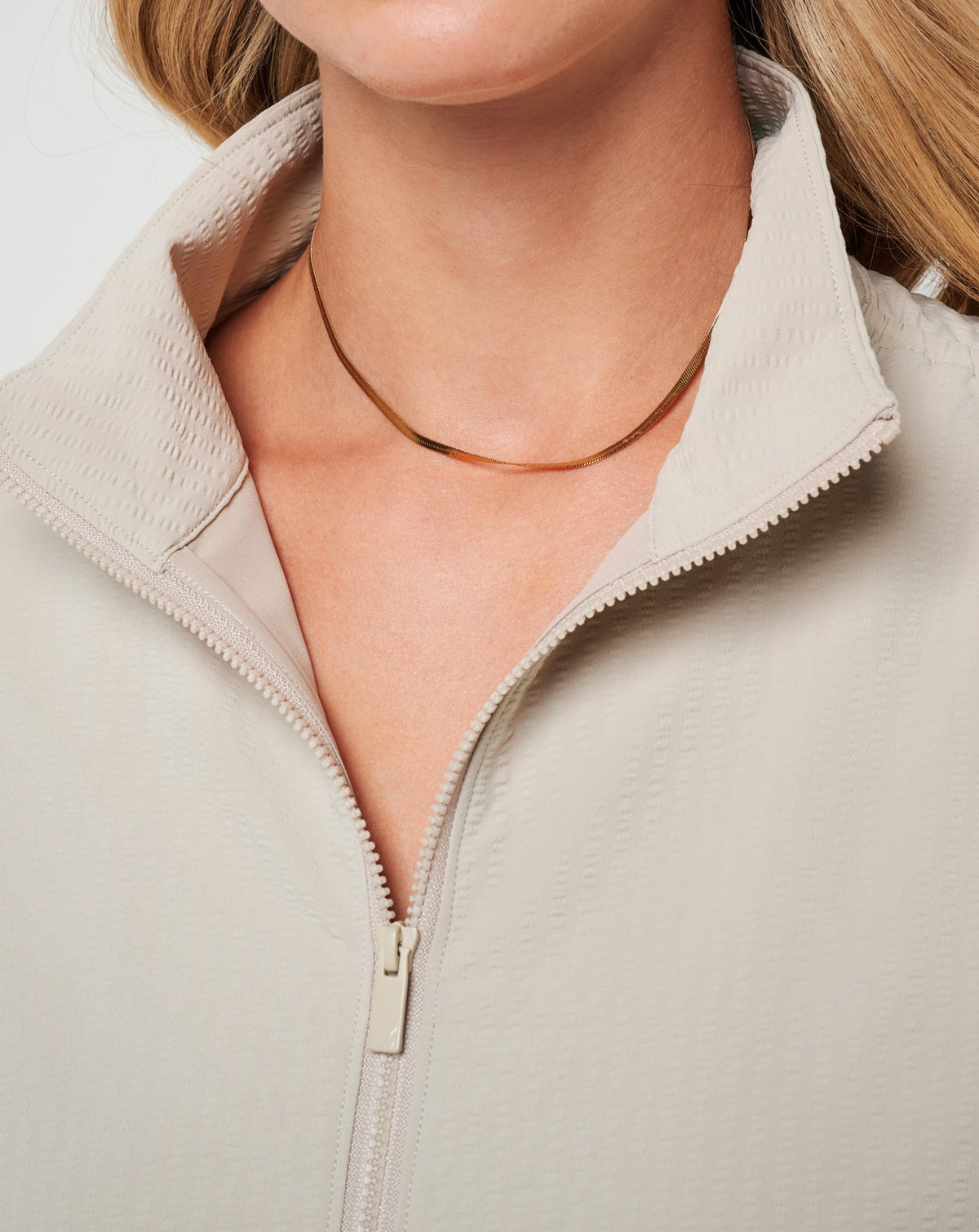 TravisMathew | Timeless Breezeblend Full Zip - Island Fossil