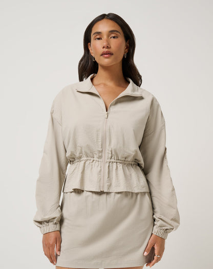 TravisMathew | Timeless Breezeblend Full Zip - Island Fossil