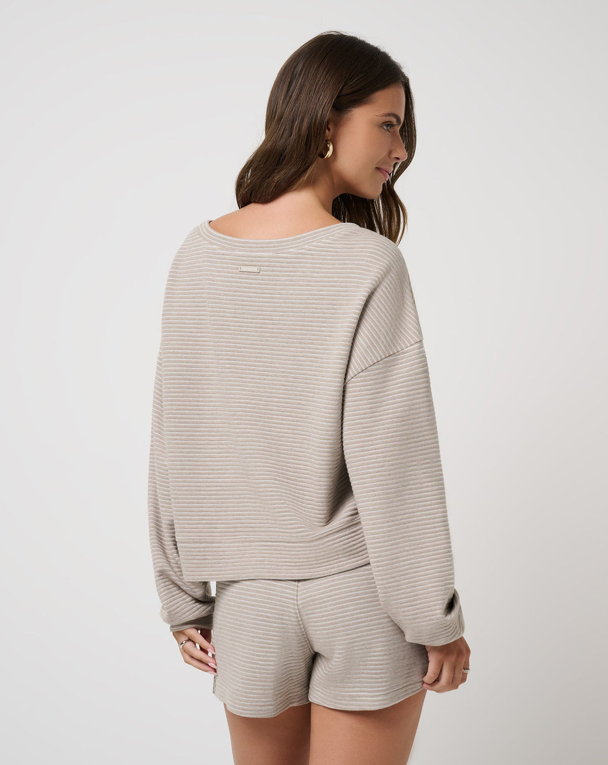 TravisMathew | Coastal Rib Yacht Me Pullover - Heather Island Fossil