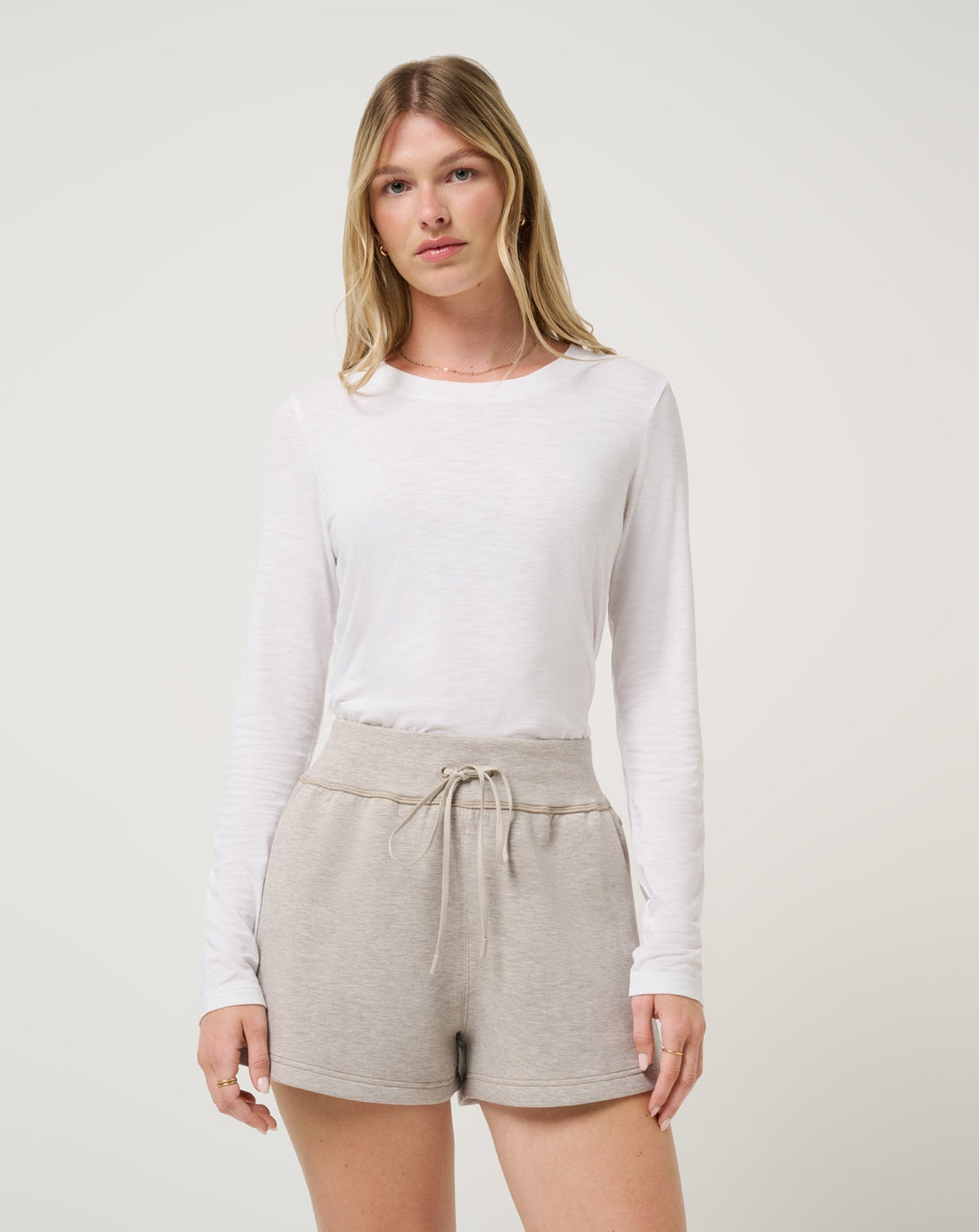 TravisMathew | Cloud Long Sleeve Tee - White