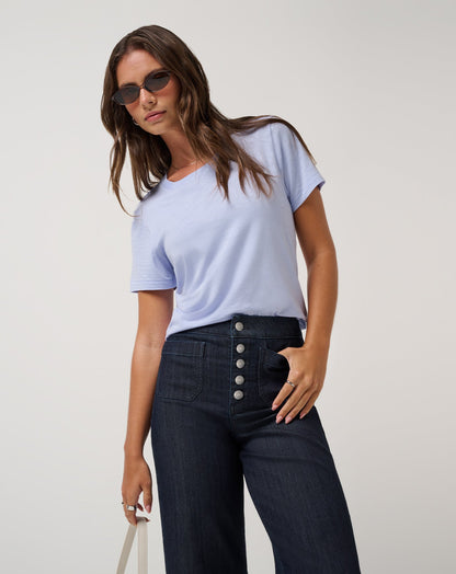 TravisMathew | Cloud Jersey Tee - Soft Blue
