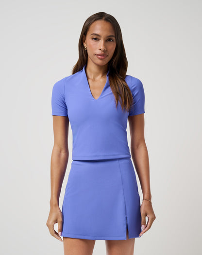 TravisMathew | Moveknit Rib Limitless Top - Baja Blue