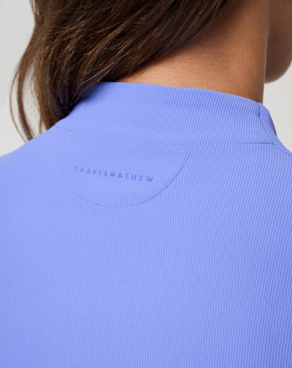 TravisMathew | Moveknit Rib Limitless Top - Baja Blue