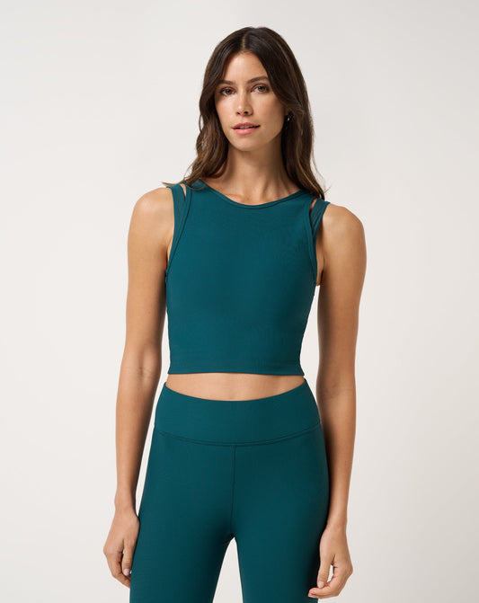 TravisMathew | Moveknit Rib Tank - Dark Sea