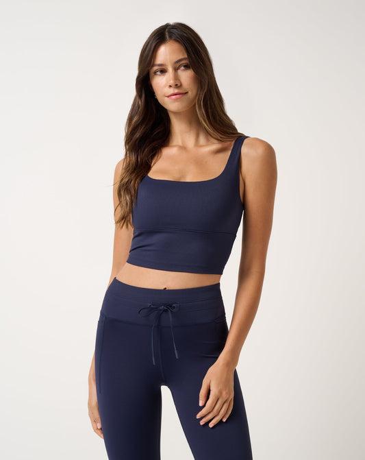 TravisMathew | Moveknit Rib Sport Top - Navy Blazer