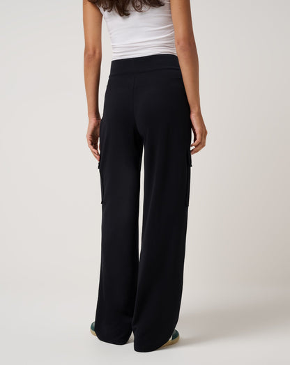 TravisMathew | Friday Doubleknit Utility Wide Leg Pant - Black