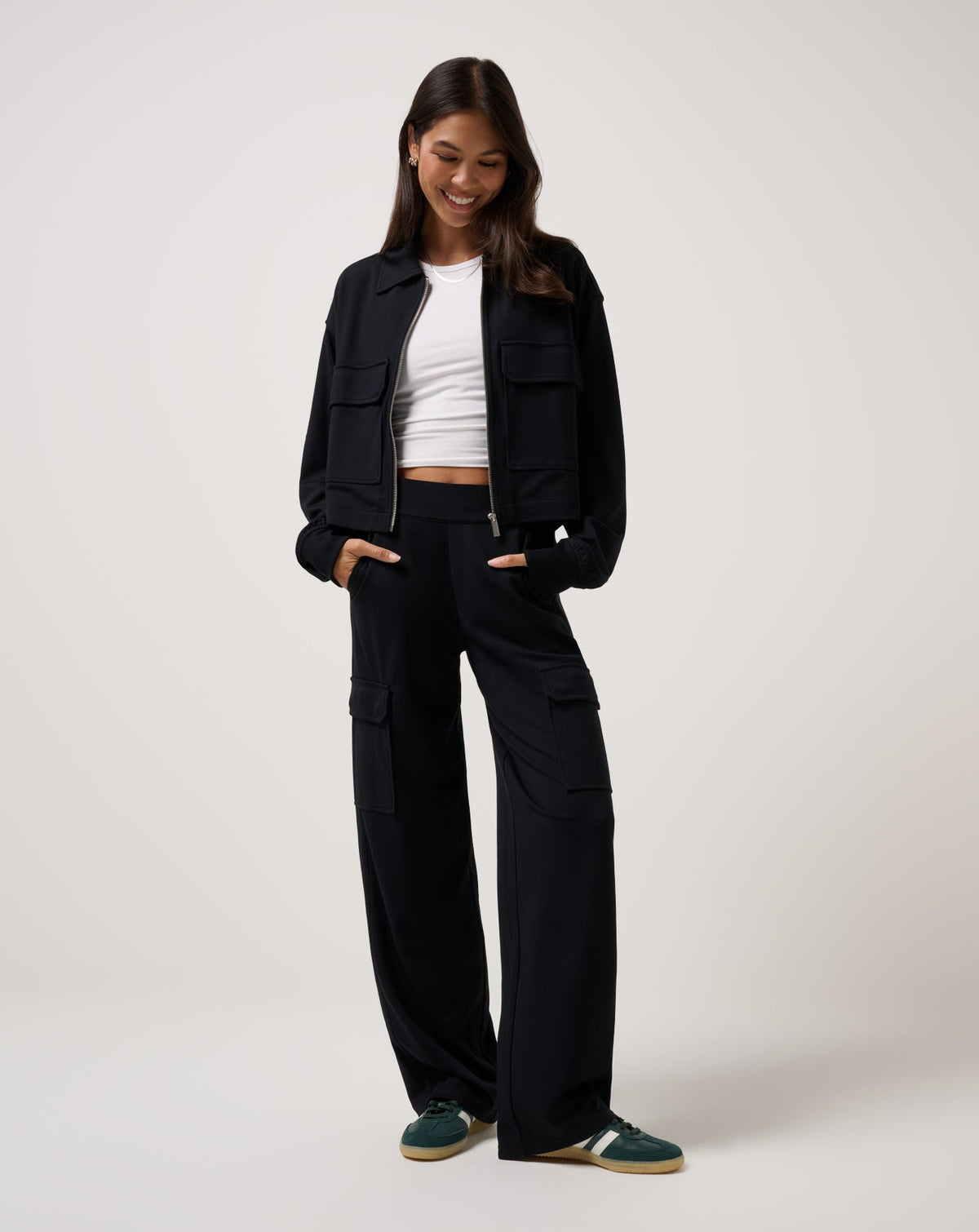 TravisMathew | Friday Doubleknit Utility Wide Leg Pant - Black