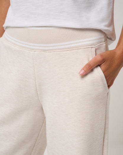 TravisMathew | Cloud Fleece Clubside Wide Leg Pant - Heather Brazillian Sand