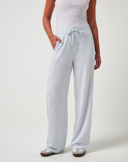 TravisMathew | Cloud Terry Wide Leg Pant - Heather Ancient Water
