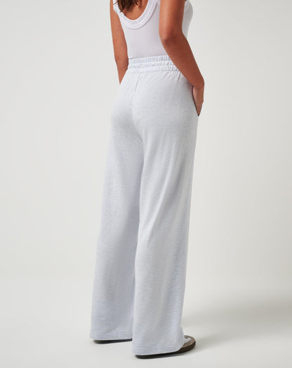 TravisMathew | Cloud Terry Wide Leg Pant - Heather Ancient Water