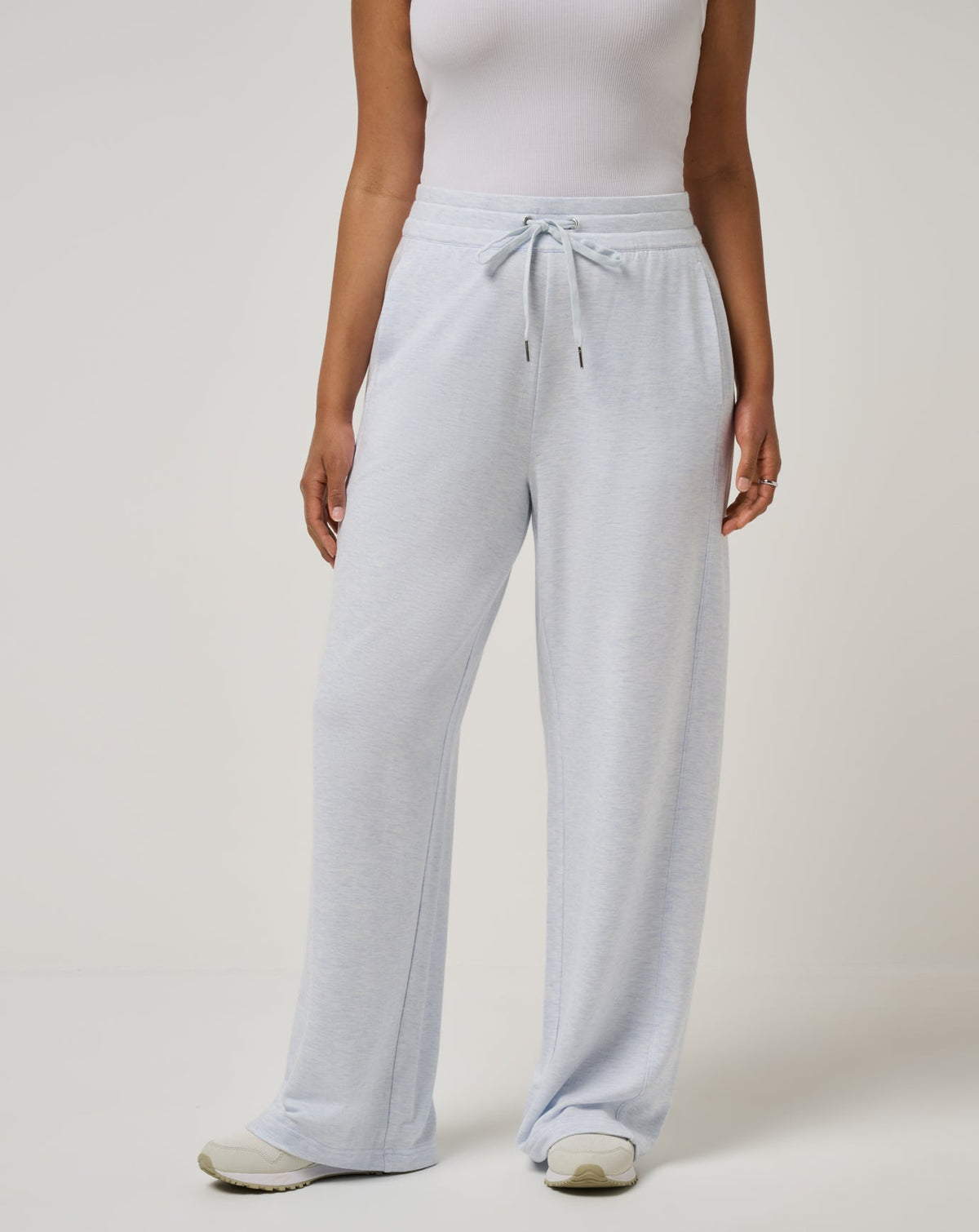 TravisMathew | Cloud Terry Wide Leg Pant - Heather Ancient Water