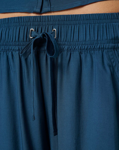 TravisMathew | Savanna Cropped Wide Leg Pant - Poseidon