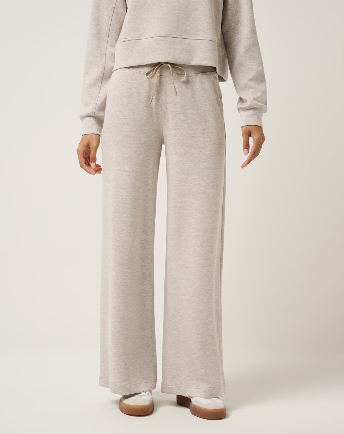 TravisMathew | Skyloft Soft Wide Leg Pant - Heather Savannah Tan