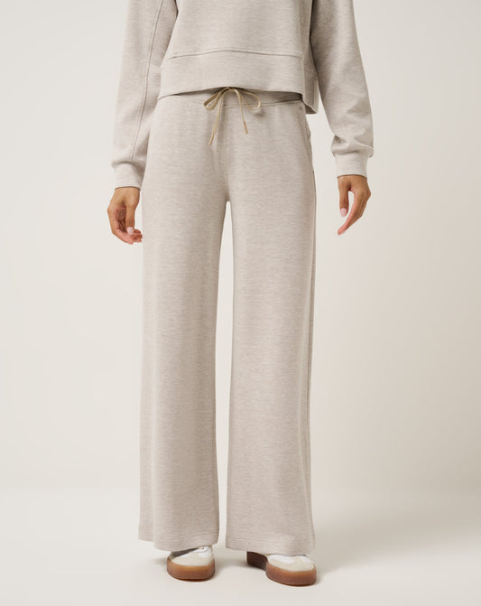 TravisMathew | Skyloft Soft Wide Leg Pant - Heather Savannah Tan