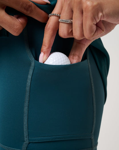 TravisMathew | Moveknit Rib Limitless Skort - Dark Sea
