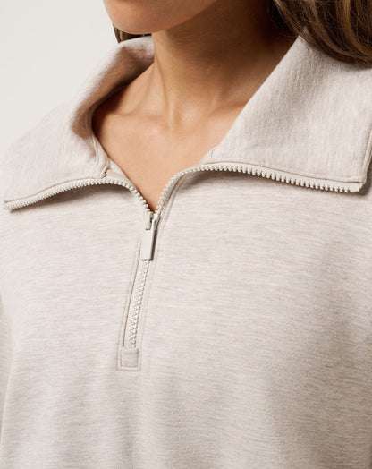 TravisMathew | Skyloft Soft Zip Dress - Heather Savannah Tan