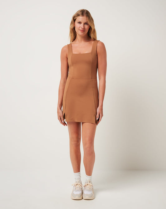 TravisMathew | Moveknit Sleeveless Dress - Heather Chestnut