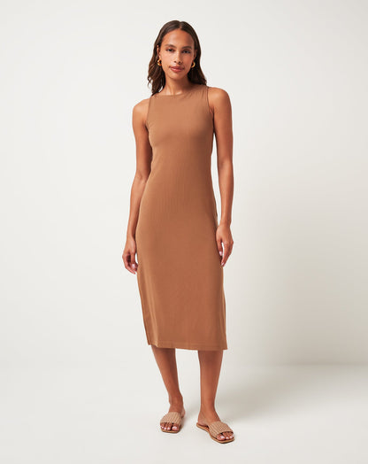 TravisMathew | Cloud Rib Hadley Wood Dress - Chestnut