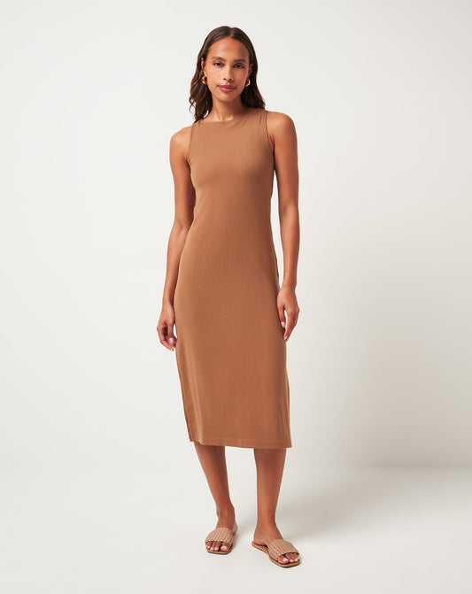 TravisMathew | Cloud Rib Hadley Wood Dress - Chestnut