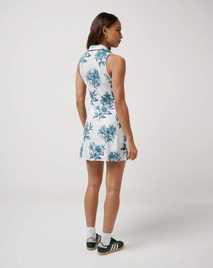 TravisMathew | Tie Breaker Polo Dress - Moonbeam