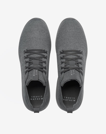 TravisMathew | The Daily Lite Shoe - Heather Quiet Shade/Grey Pinstripe