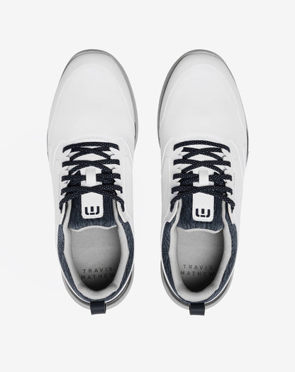 TravisMathew | The Daily Pro Plus Golf Shoe - White/Total Eclipse