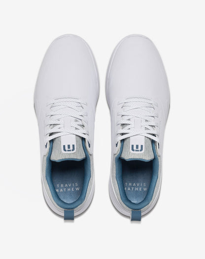TravisMathew | The Daily Pro Plus Golf Shoe - White/Blue