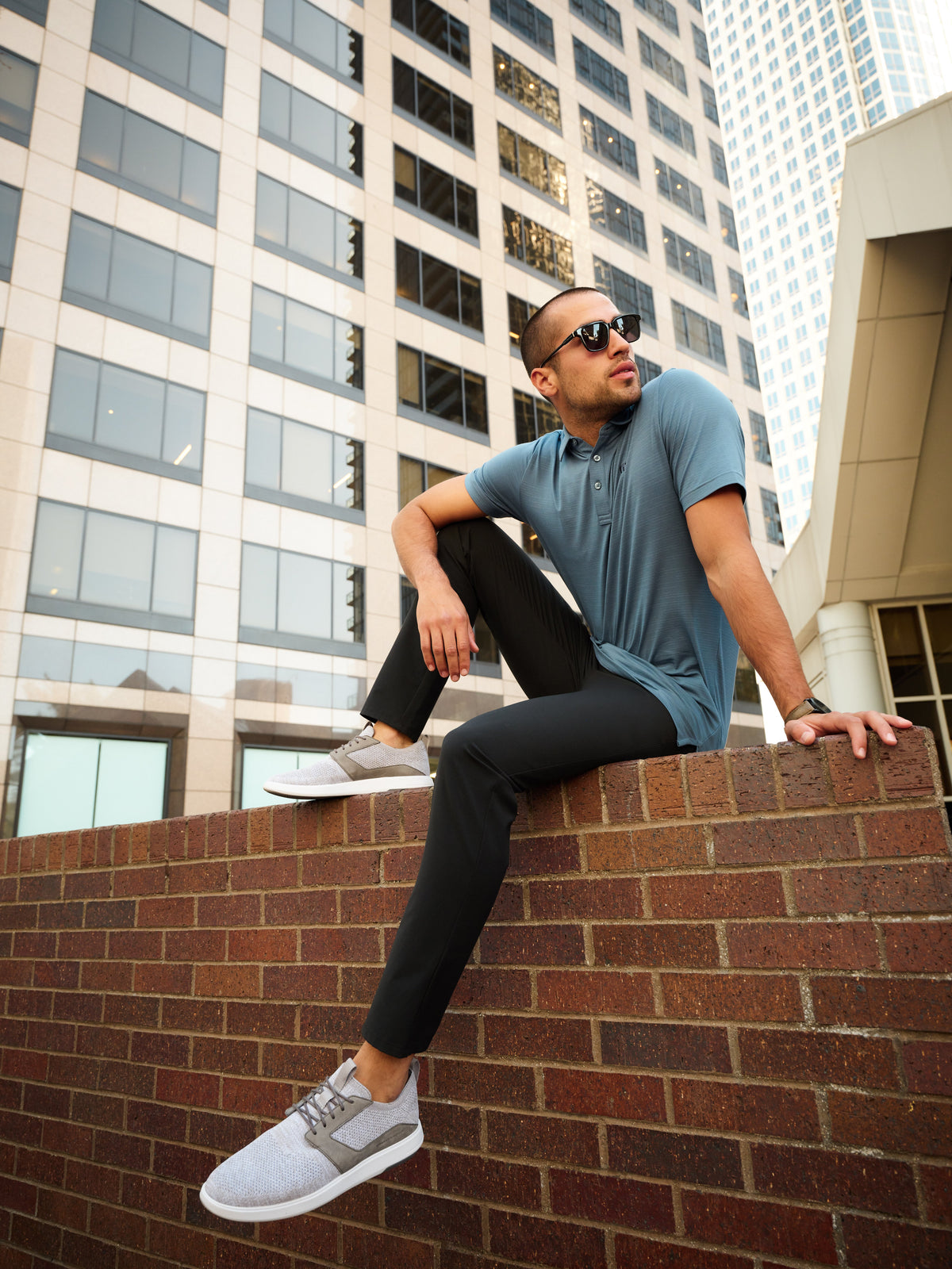 TravisMathew | The Modern One Shoe - Heather Sleet/Quiet Shade