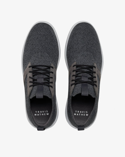 TravisMathew | The Modern One Shoe - Heather Grey Pinstripe