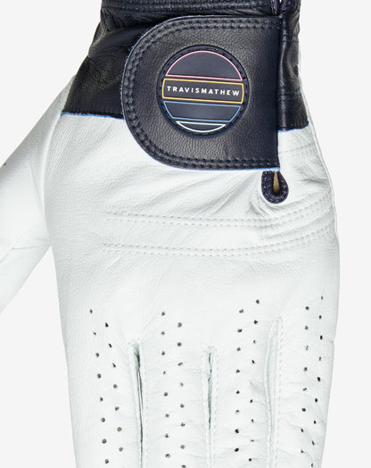 TravisMathew | Get Out Of Town Golf Glove - White/Mood Indigo