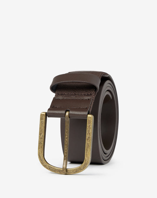 TravisMathew | Jinx 2.0 Leather Belt - Dark Brown