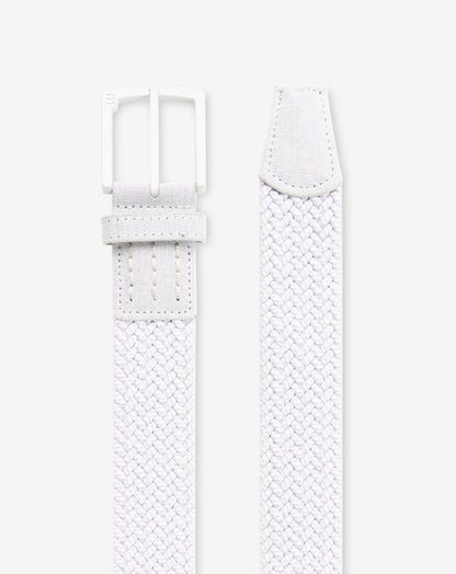 TravisMathew | Staggerwing 2.0 Stretch Woven Belt - Micro Chip/White