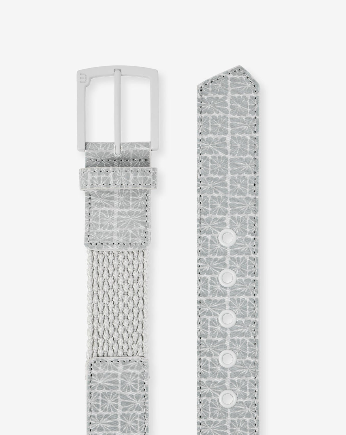 TravisMathew | Buried Treasure Hybrid Stretch Belt - Micro Chip/White