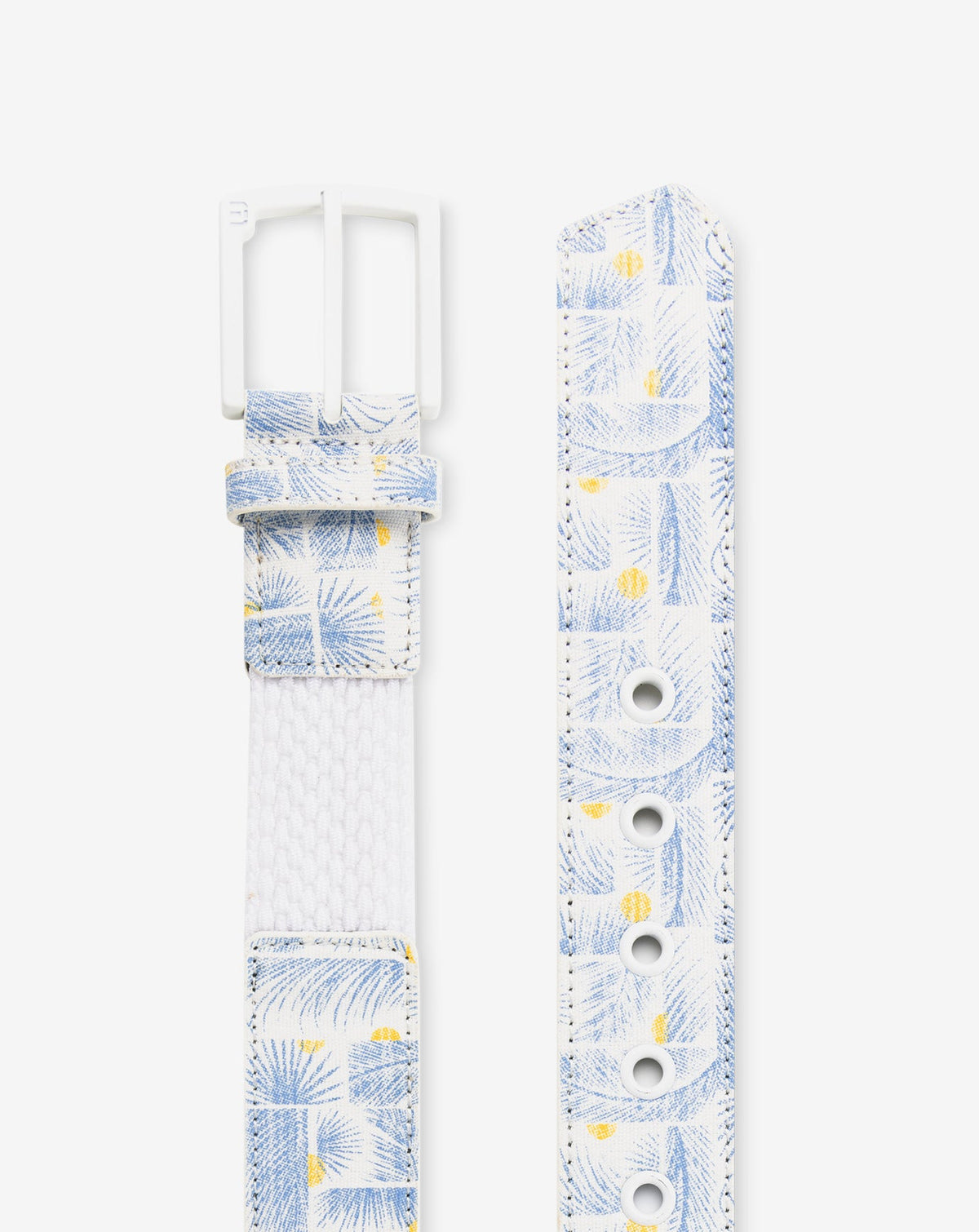 TravisMathew | Coconut Mojito Canvas Stretch Belt - White