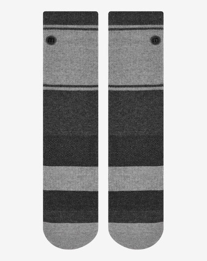 TravisMathew | Baja 2.0 Crew Sock - Heather Grey Pinstripe