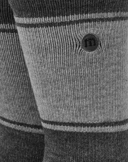 TravisMathew | Baja 2.0 Crew Sock - Heather Grey Pinstripe