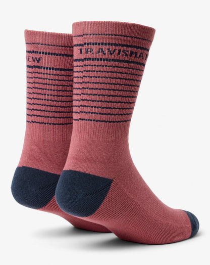 TravisMathew | Overall Mood Crew Sock - Rose Wine