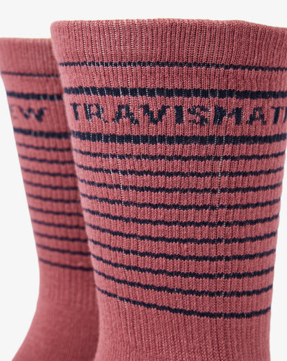 TravisMathew | Overall Mood Crew Sock - Rose Wine