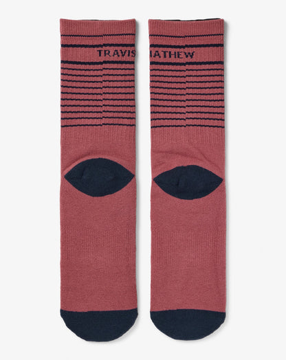 TravisMathew | Overall Mood Crew Sock - Rose Wine