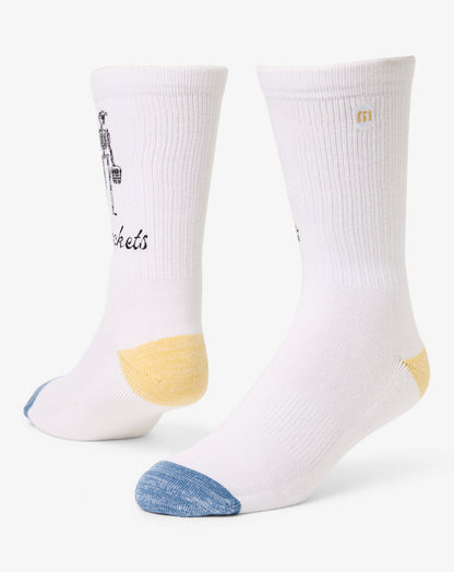 TravisMathew | Lost Buckets Crew Sock - White