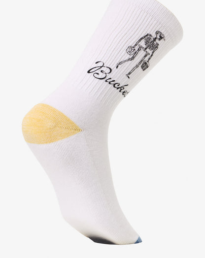 TravisMathew | Lost Buckets Crew Sock - White